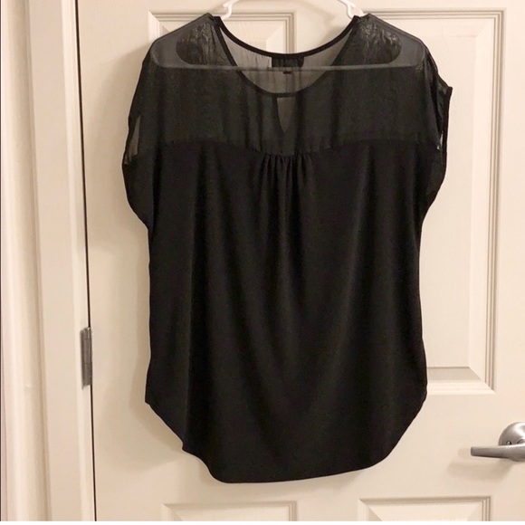 🐝 Black top / sheer top - Picture 1 of 9